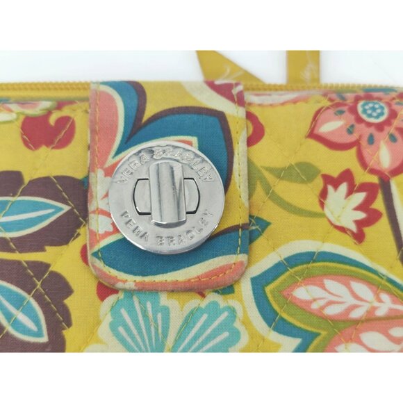 Vera Bradley Women's Provencal Yellow Floral Wallet - Picture 3 of 6